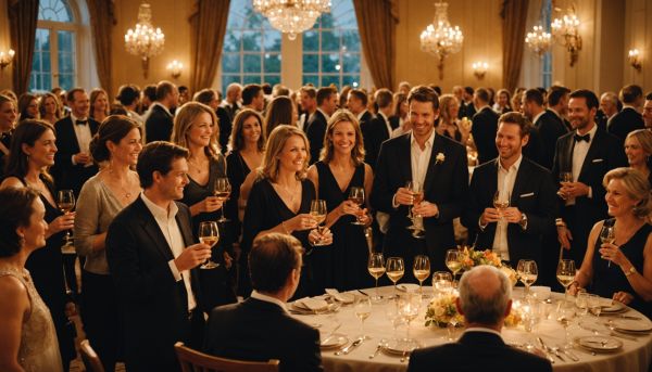 Le vin d'honneur réunit tous les convives ensemble